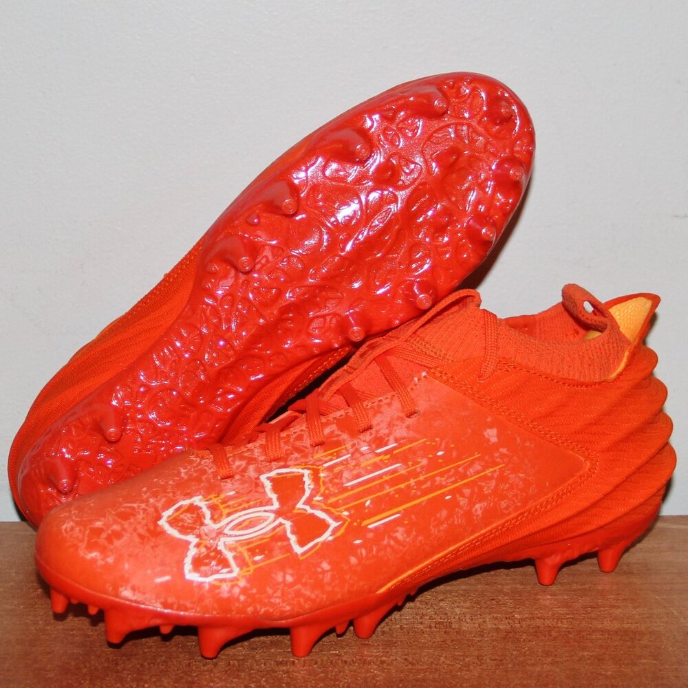 Under Armour Blur 2 MC Suede Football Cleats Mens 8 Team Orange